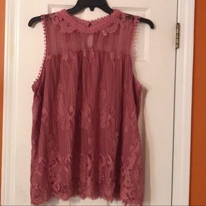 Elegant Pink Lace Blouse 🌸